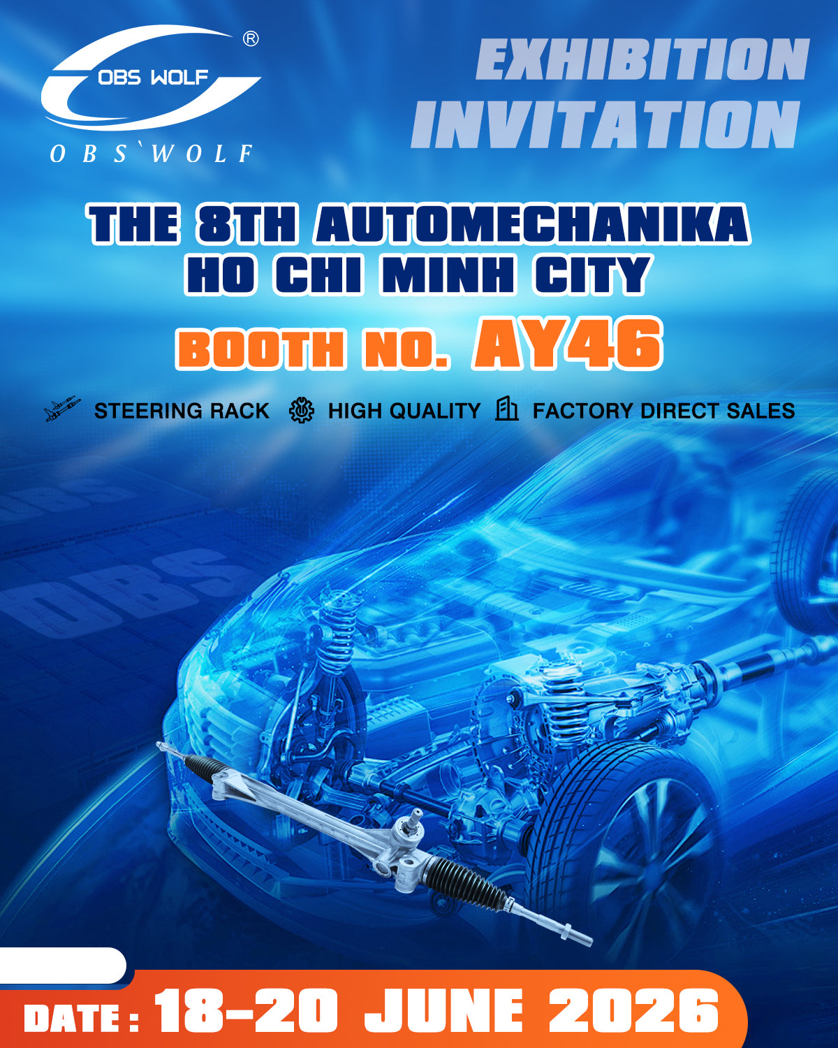 See you at Automechanika Ho Chi Minh City 2026! OBS WOLF Booth AY46