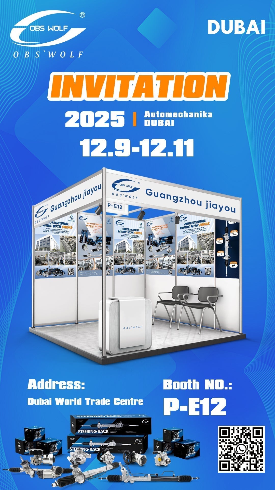 OBS WOLF at Automechanika Dubai 2025: Booth P-E12 Awaits You